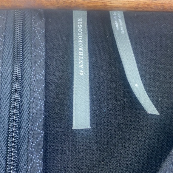 By Anthropologie - Black Woven VNeck Wide Leg Jumpsuit Size Small - Picture 8 of 13